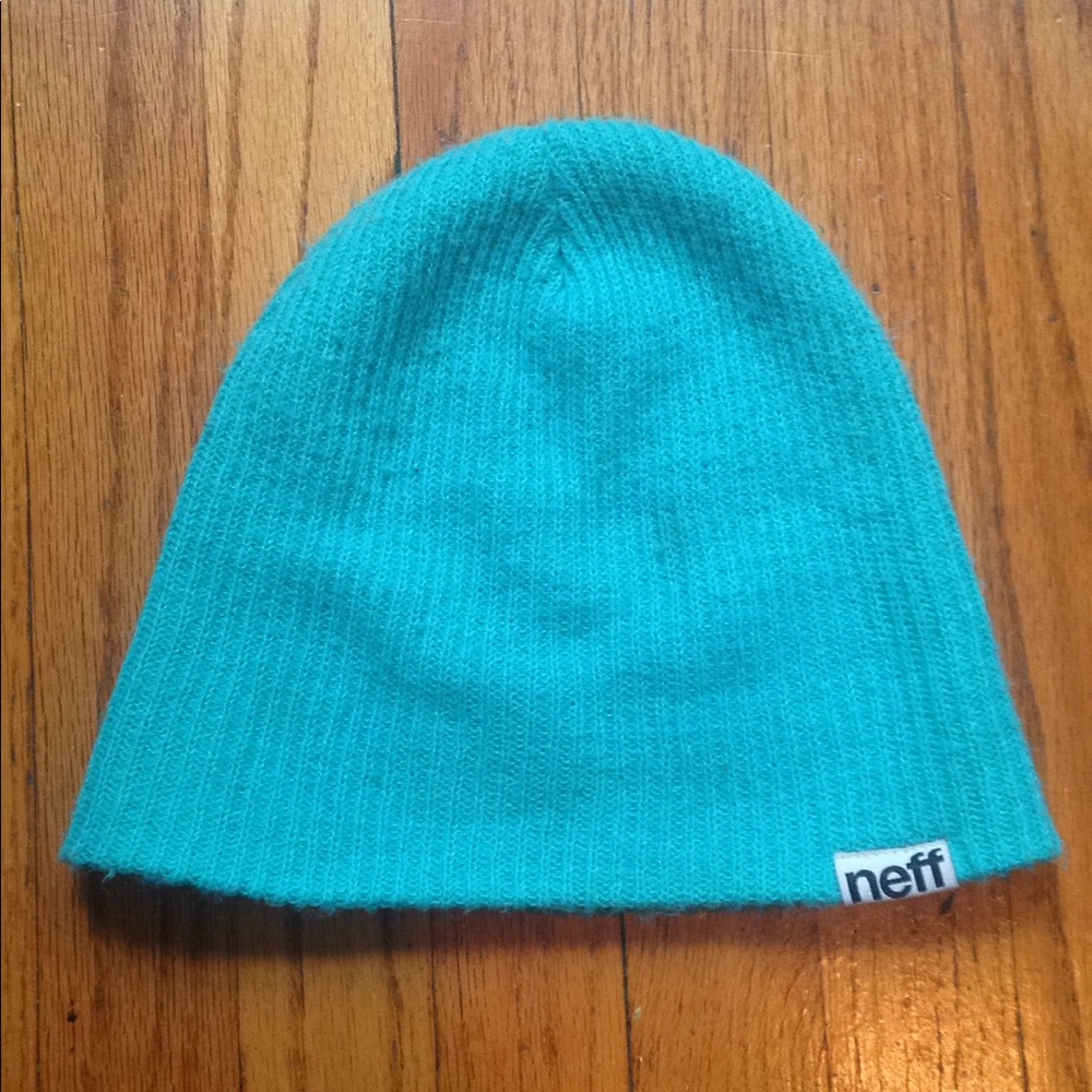 Turquoise neff beanie